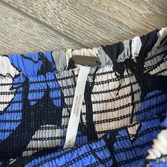 Free people Louise smocked blue floral dress - Picture 3 of 6